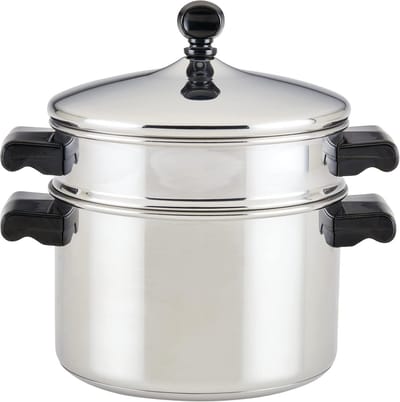 RVS Steelpan met Stoominzet 1.5L - Geschikt voor Alle Warmtebronnen Inclusief Inductie