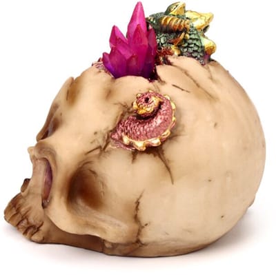 Baby Draak LED Kristal Schedel