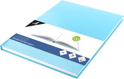 Kangaro dummyboek - A4 - pastel blauw - 160 blanco pagina's - hard cover