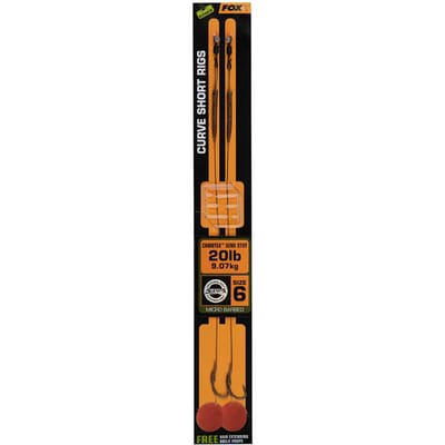 FOX Edges Curve Short Semi Stiff Camotex Ready Rigs - Onderlijn