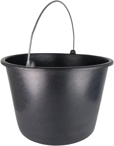 Sterke Bouwemmer van Kunststof - Geschikt voor Mortel, Water en Tuinwerk (16 Liter)