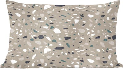 Sierkussens - Kussentjes Woonkamer - 60x40 cm - Terrazzo - Patroon - Groen