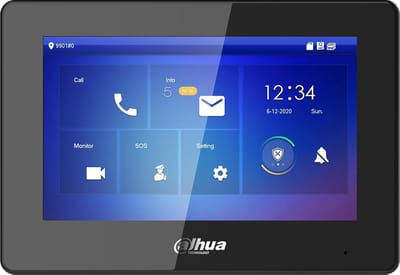 Binnen/Buiten Monitor - Intercom Scherm - Beveiliging Thuis - Metalen Behuizing - 130x189x26.9mm - Wit