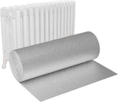 Isolatiefolie 1 x 10 m - Dubbele Aluminium Luchtkussenfolie voor Warmte- en Geluidsisolatie