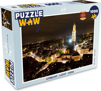 Puzzel Utrecht - Licht - Dom - Legpuzzel - Puzzel 1000 stukjes volwassenen