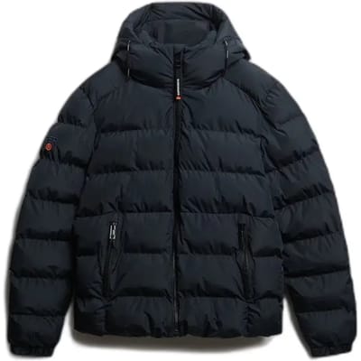 Superdry Jas Hooded Sports Puffer Jacket M5011950a Eclipse Mannen Maat - 3XL