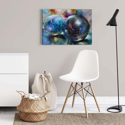 Canvas print DD123076 Blue Mud A.S. Création 0,7 x 0,5 m Blauw Kantoor Hal/Gang Keuken Slaapkamer Woonkamer