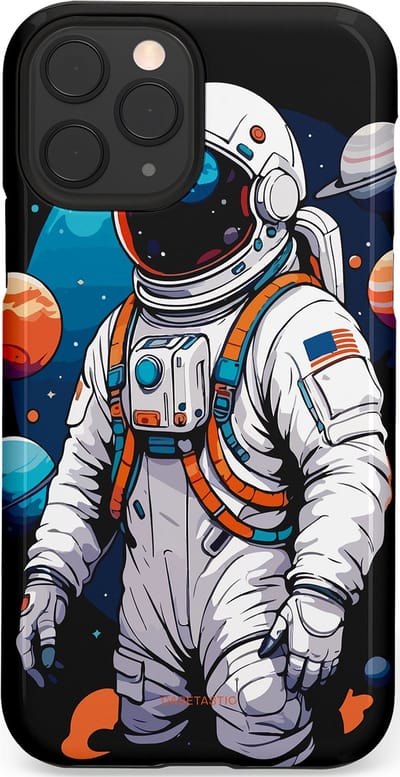 Casetastic Hoesje Geschikt voor Apple iPhone 11 Pro - Stijlvolle Beschermende Duo-layer Case - Astronaut in space