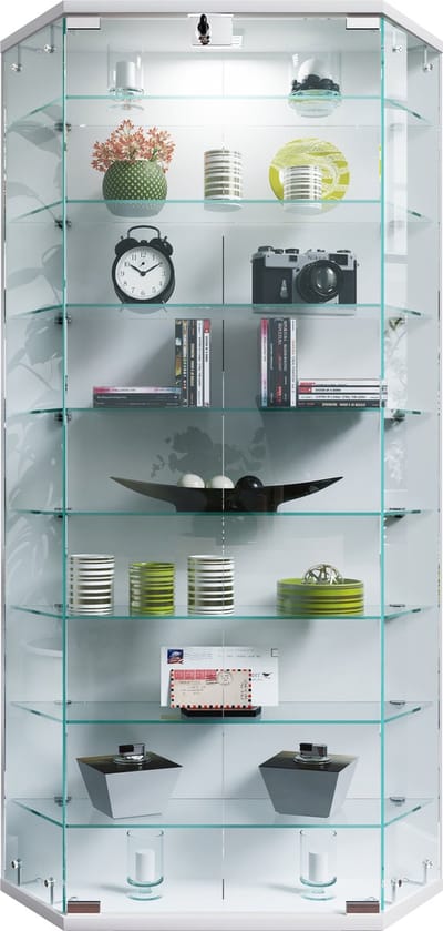 Wandvitrinekast Hangende vitrinekast Glazen vitrinekast Wandvitrinekast Glazen Benila XL