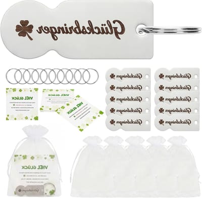 Set van 20 Acrylaat Winkelwagentjes Munten met Sleutelhanger, Ideaal voor Bruiloften, Verjaardagen en Feestjes