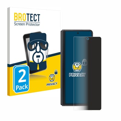 BROTECT - privacy screenprotector voor Samsung Galaxy Z Fold 3 5G - Folie Beschermfolie Blauwlichtfilter 2 Stuks