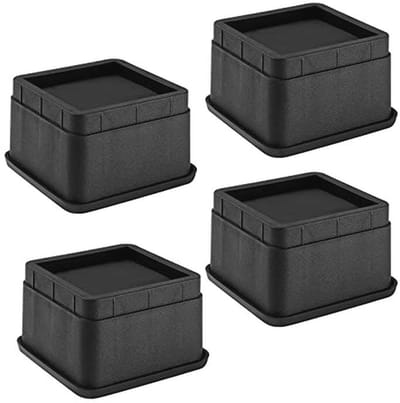 Verstelbare Meubelverhogers - 4 Stuks Heavy Duty met Rubberen Pads voor Tafel, Stoel en Sofa