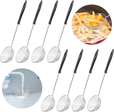 EXCITAT Vergiet - Hot Pot Zeef - Schuimspaan - Roestvrij staal - Voor Hot Pots - Zwart