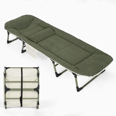 Opvouwbaar Bed - Kampeerbed Gastenbed - Ruimte Besparen - Geen Installatie Nodig - 180cm - Groen