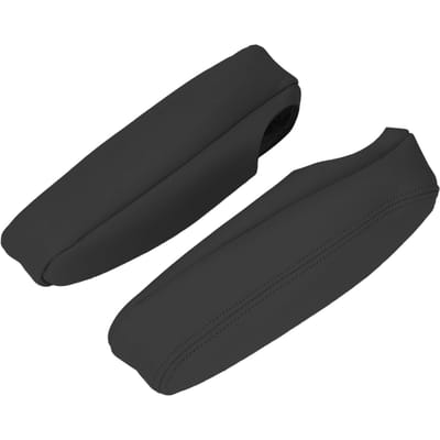 Housse d'accoudoir de siège avant de voiture en cuir artificiel de remplacement pour Chevrolet Tahoe Suburban 1500 2000‑2006 Noir noir