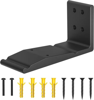 Heavy Duty Metalen Speaker Houder voor Wandmontage - Ruimtebesparende Beugel voor Sonos Era 300, Ideaal voor Betere Geluidskwaliteit en Stijlvolle Interieurdecoratie, Zwart