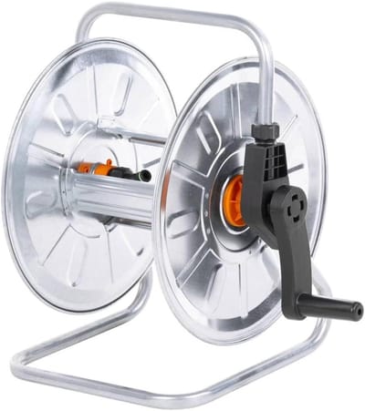 Wandslanghouder - Slanghaspel Slangrek - Tuin Besproeien - Verstrikking Voorkomend - 50 m - Zilver Zwart