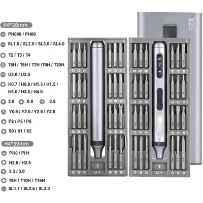 Tournevis Électrique de Haute Précision Tournevis Multifonctionnel Chargement Type C Ensemble d'Outils Électriques de Réparation pour JD1006-A multicolore