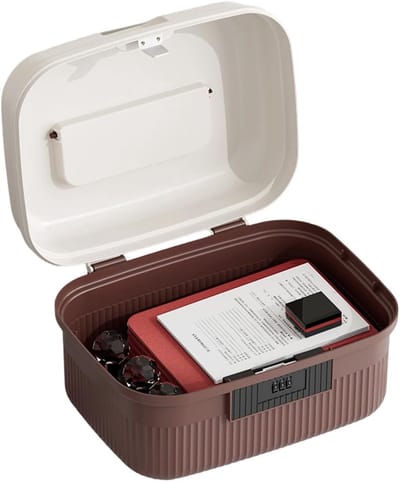 Veiligheidsbox met slot - Opbergdoos met code - Waardevolle spullen bewaren - Combinatieslot met handgreep