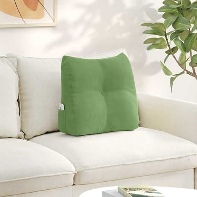 vidaXL - Rugkussen - Lichtgroen - 45 - x - 24 - x - 50 - cm - Fluweel