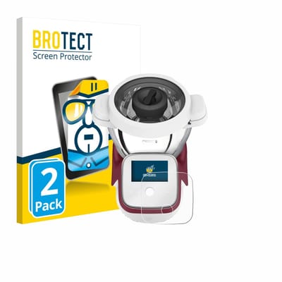 BROTECT - Screenprotector voor Moulinex i-Companion Touch XL - Folie Beschermfolie transparant 2 Stuks