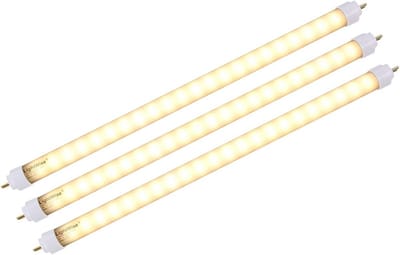 3-Pack 12 inch LED TL Buis Warm Wit 3000K Directe Vervanging Zonder Verstelling
