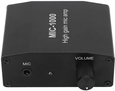 Dailygoody - Microfoonversterker - Hoge gevoeligheid - Ideaal voor opnames - Draagbaar - 1000 keer versterking - Geschikt voor muziek en spraak - Comp...