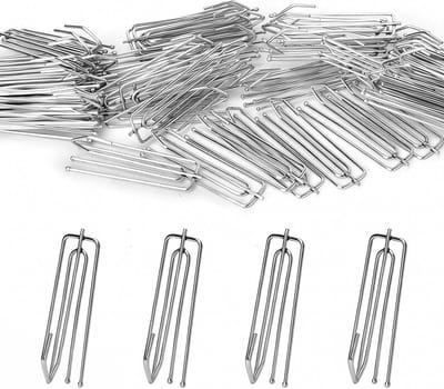 Dailygoods - 60 stuks gordijnhaken van metaal, stabiele gordijnhaken met 4 tanden voor rails, gordijnhaken, raamhaken om op te hangen, geschikt voor plooiband, gordijnen, gordijnringen, douchegordijnen