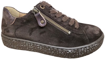 Hartjes 162.1417/34 77.38 H Sneakers Donker Bruin Suede Dames - Donker Bruin - 36