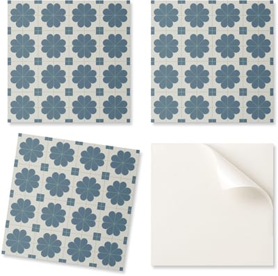 Verlijmde PVC-tegels met een bloemenruitpatroon, perfect voor de hal, 20x20x20 cm