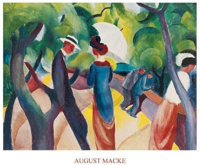 Kunstdruk August Macke - Promenade 80x60cm
