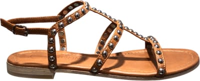 DONNA CAROLINA DAMES SANDALEN BRUIN 55108110-004 PERSIA PILL 55.108.110 NAPPA CUOIO MAAT 38