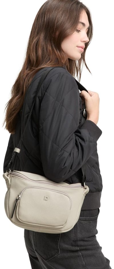 TOM TAILOR schoudertas Fara Cross Bag Light Grey Lichtgrijs