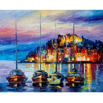 5D bricolage peinture diamant complet mosaïque  méditerranéenne  diamant strass broderie point de croix 20X30CM blue