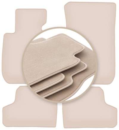 PREMIUM beige vloermatten voor: BMW 3 E93 cabriolet 2004-2011