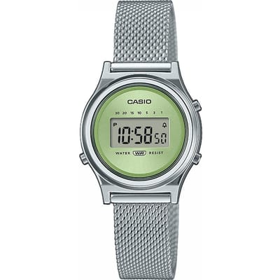 Casio Casio Collection Vintage LA700WEM-3AEF Horloge - Staal - Zilverkleurig - Ø 26 mm