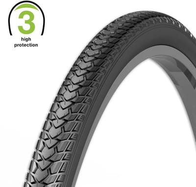 Rexway Buitenband - Anti-lek 3.5mm - Reflectie - Geschikt voor e-bikes - 28 inch - Zwart