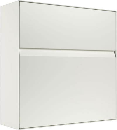 Brievenbus - Wandbrievenbus - Post Ontvangen - Afsluitbaar - 44x44x15 cm - Wit
