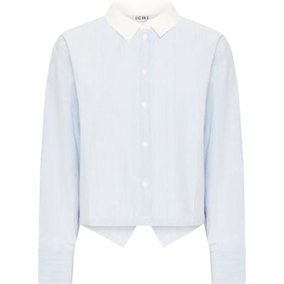 Ichi IHKEILA SH Dames Blouse - BLUE/WHITE STRIPE