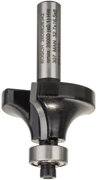 Bosch FRÆSER AFRUND M/KLEJE HM 8MM L 17MM R 1