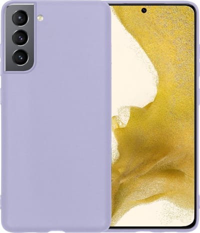 Hoesje - Geschikt voor Samsung Galaxy S22 - Sterk & Shockproof - Hoes Cover - Siliconen Case - Telefoonhoesjes - Lila