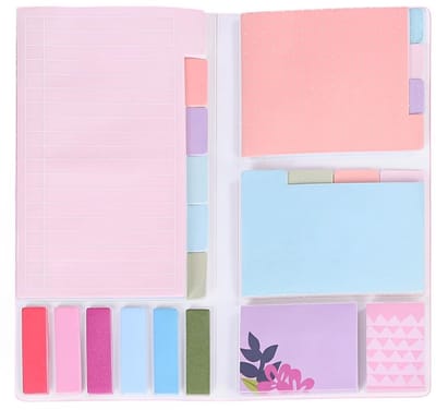 Dailygoods- Notitieblokken set - Zelfklevende notities - Gekleurde notities - Meerdere maten - Hoogwaardig kleefmateriaal - Herbruikbaar - Plaknotities