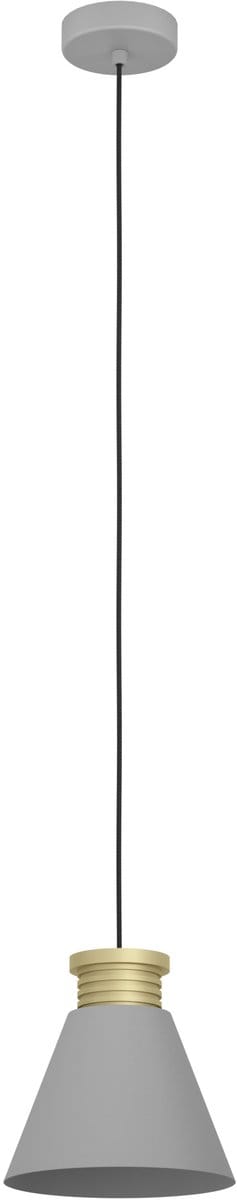 EGLO Twicken Hanglamp - E27 - Ø 22 cm - Grijs|Goud -Staal