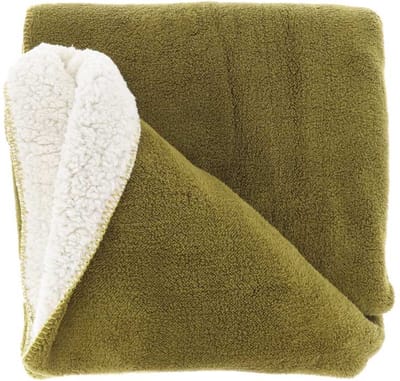 D- Unique Living - Plaid Tommie 130x180cm Moss Green