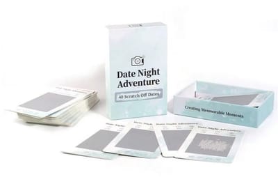 Date Night Adventure – 40 Scratch Off Date Cards for Couples | Romantic Date Night Game & Couples Gift