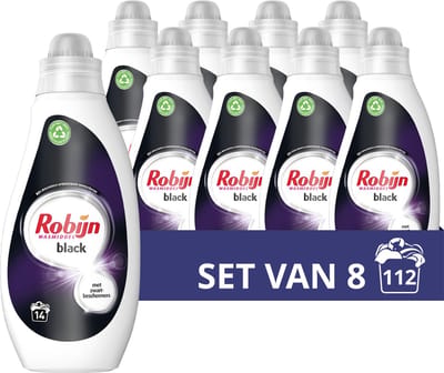 Robijn Black Velvet - Vloeibaar Wasmiddel (700ml) - 8x 14 wasbeurten