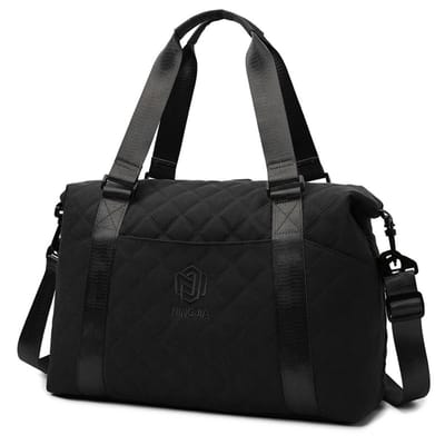 Reistas voor dames - Vliegtuigtas - Handbagage - Sporttas - 43*28*18 cm - Grote capaciteit - Modieus en trendy - Zwart