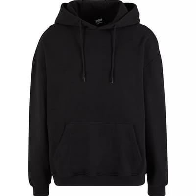Urban Classics - Basic Oversized Hoodie/trui - S - Zwart