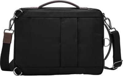 FOSSIL Schoudertas Laptoptas met laptopvak Buckner Convertible Commuter Black Zwart