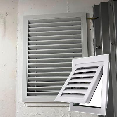 Ventilatierooster - Aluminium rooster - Ventilatie aanbrengen - Maatwerk mogelijk - 300 x 600 mm - Zilver